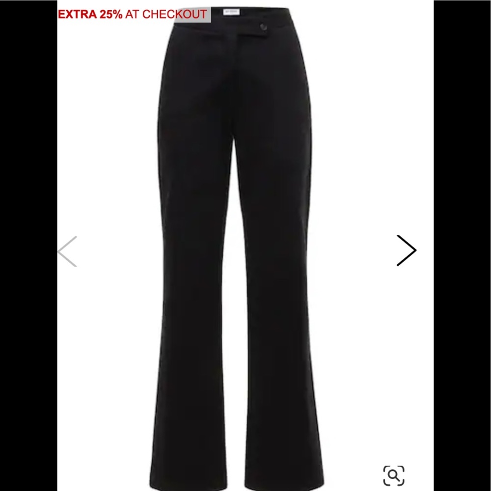 MUSIER PARIS NWT BLACK HIGH WAISTED HIGH END MADE IN ITALY DRESS TROUSERS EU38 - Picture 2 of 12